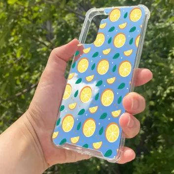Exporanto Samsung S21 Plus Uyumlu Aynalı Portakal Desenli Darbe Kamera Korumalı Silikon Telefon Kılıfı
