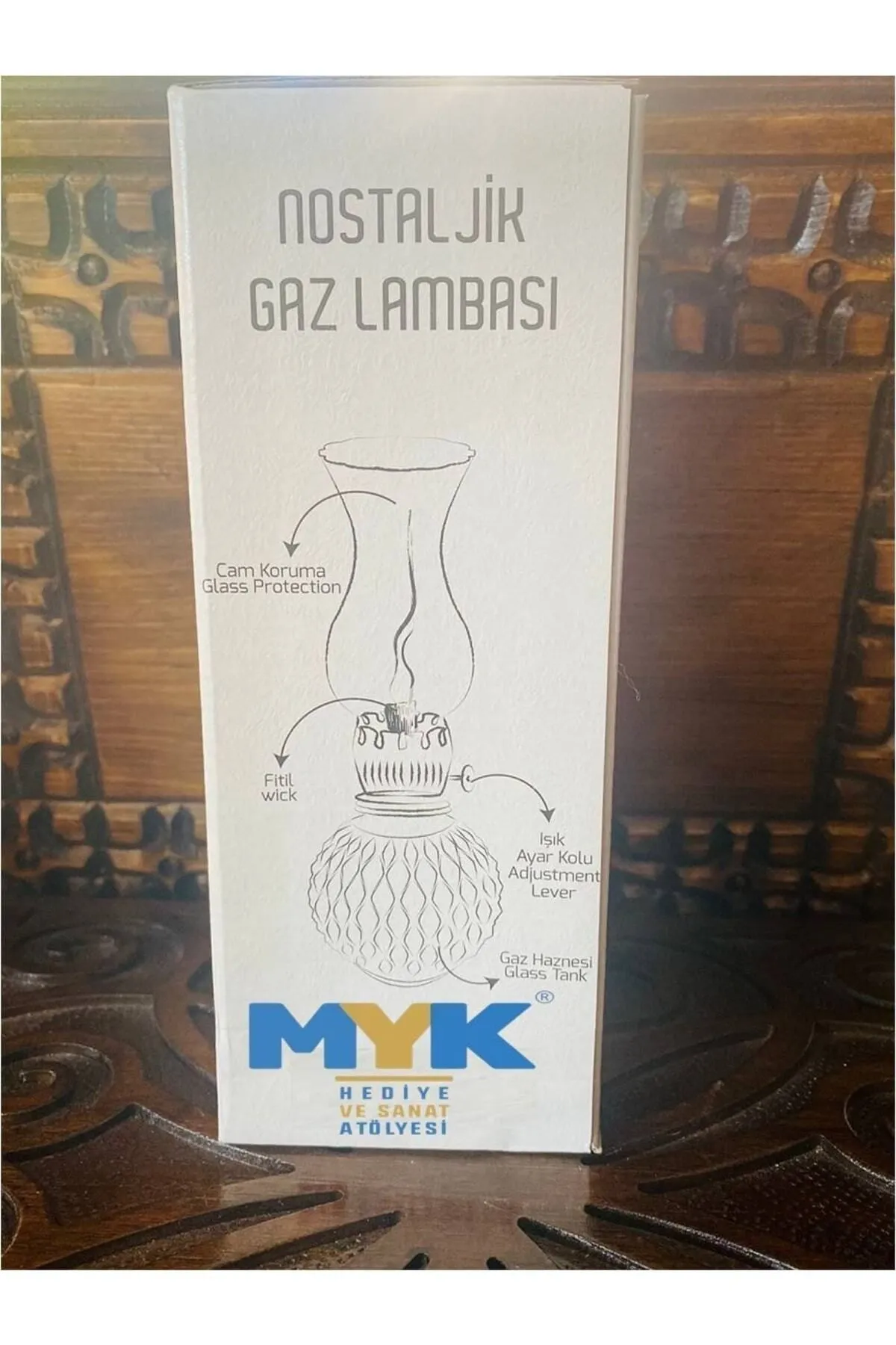 MYK HEDİYE VE SANAT ATÖLYESİ Nostaljik Gaz Lambası görsel 5