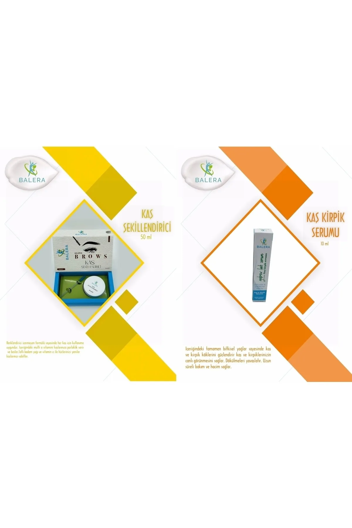 BALERA | Kaş Şekillendirici Wax 50ml & Kaş Kirpik Serumu görsel 4