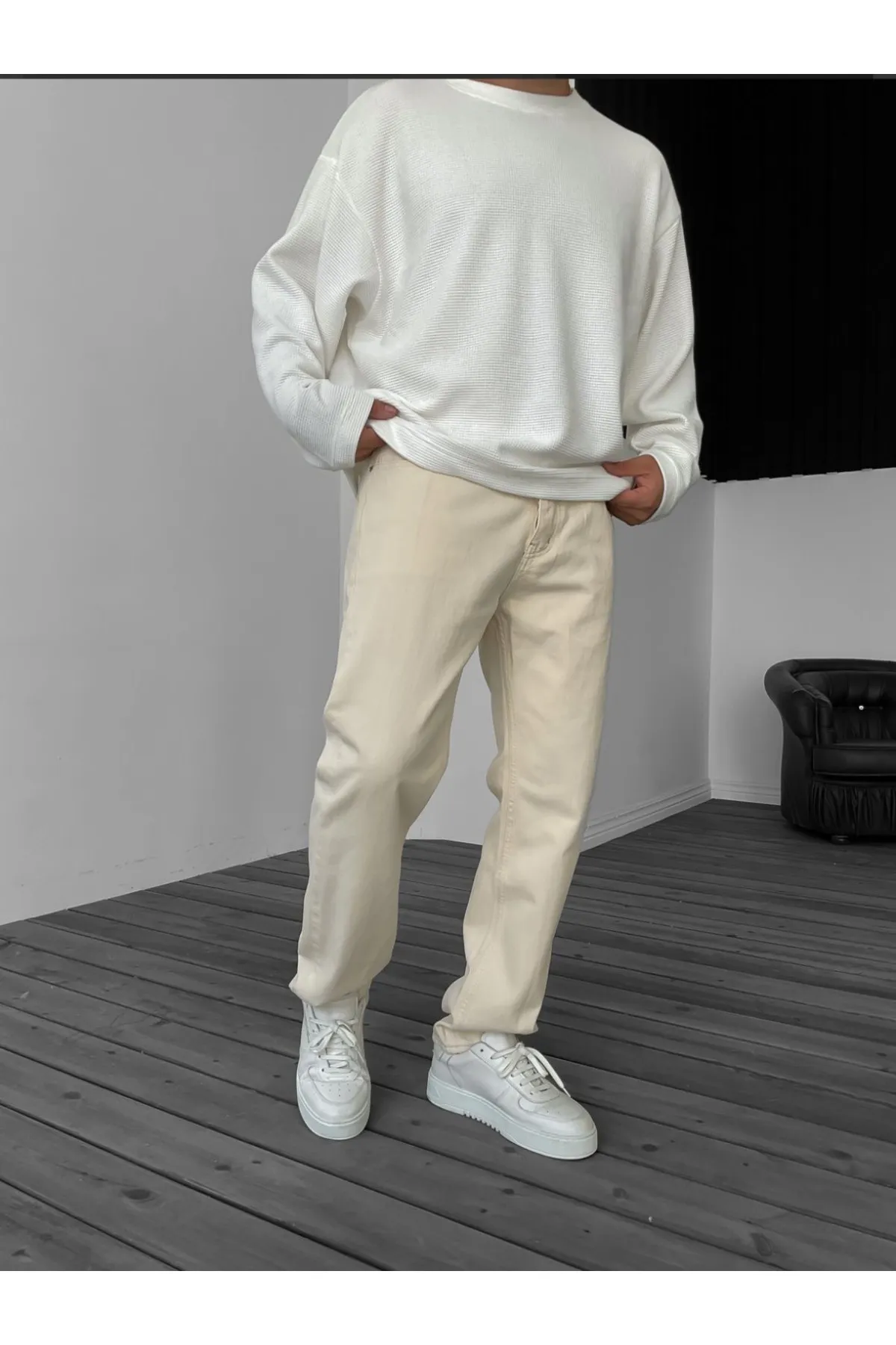 ORAY STORE Bej Baggy Pantolon görsel 2