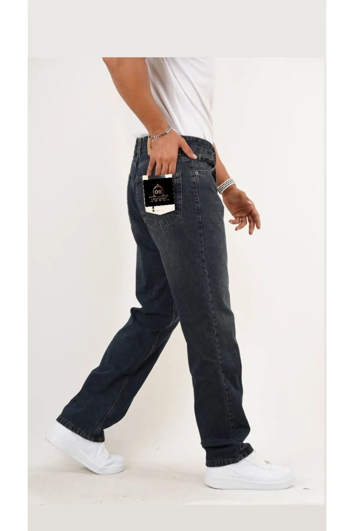 ORAY STORE Vintage Taşlamalı Baggy Pantolon görsel 2