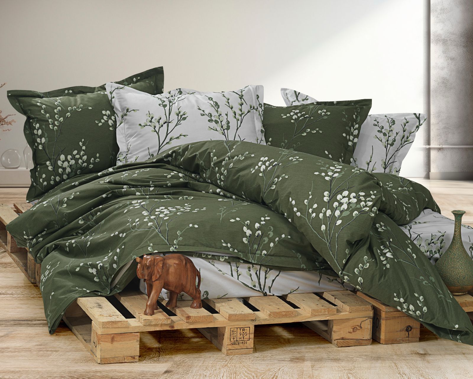 Elif Tedarik %100 Cotton Çift Kişilik Nevresim Takımı görsel 2
