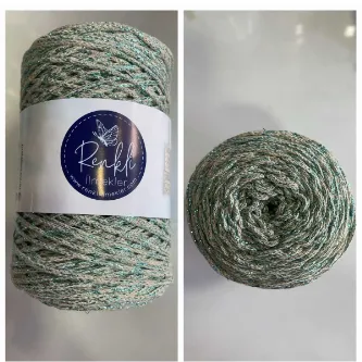 Renkli ilmekler Cotton Simli Makrome 2Mm - 250 gr 250m