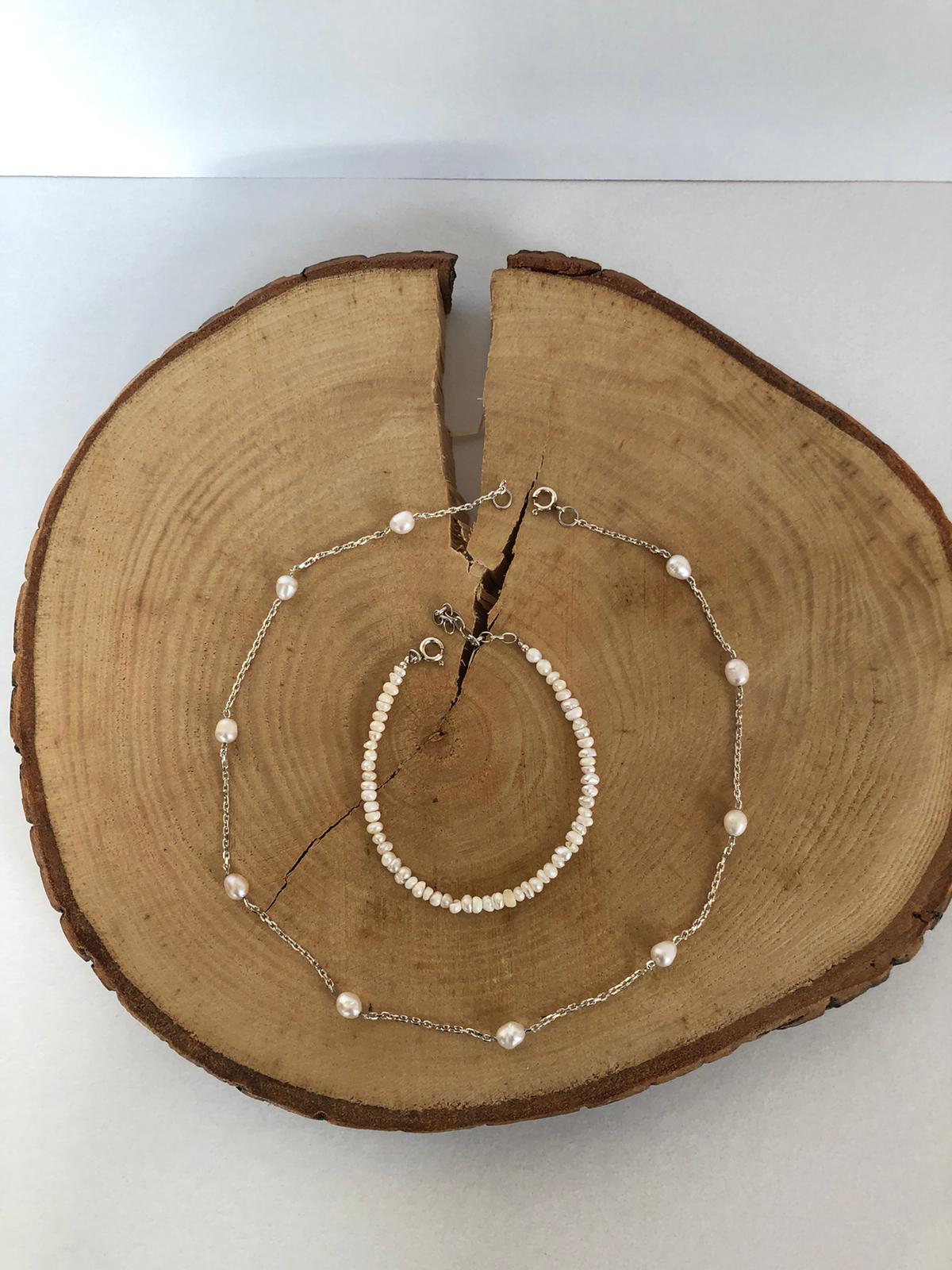 Opal Silver Gümüş İnci Bileklik görsel 2