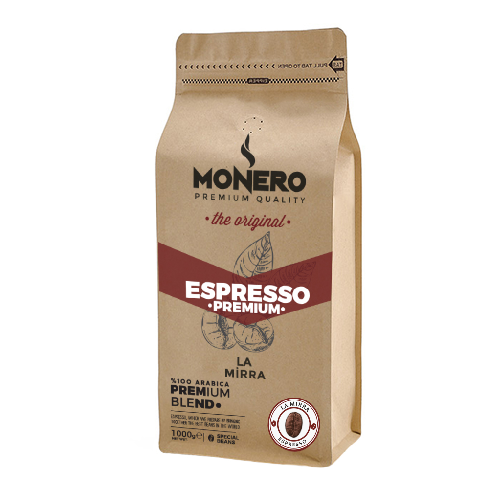 Monero Espresso Çekirdek Kahve La Mirra 1000 Gr. görsel 2