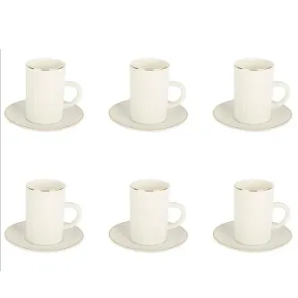 DMSHOME Evdema 6 Lı Double Kahve Fincanı Seti