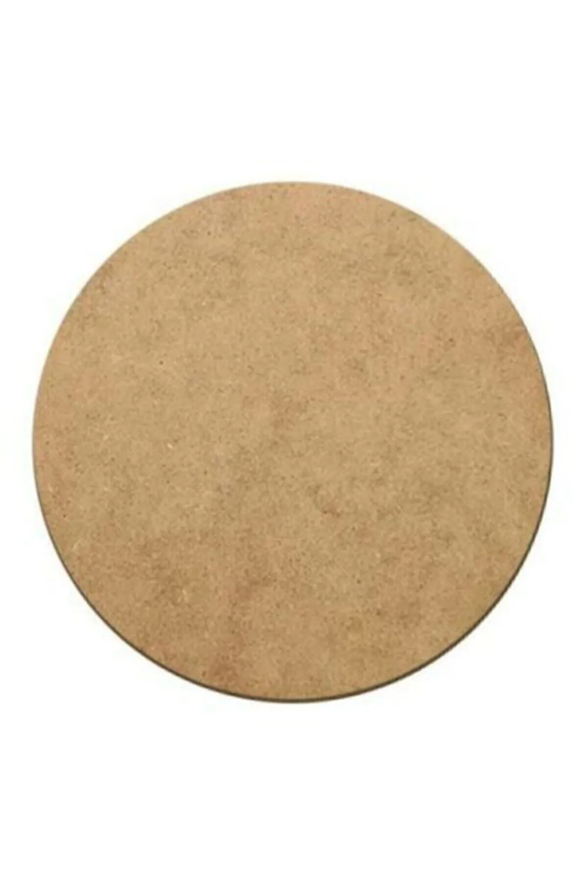 Silay Hediyelik Ahşap Supla Levha 12 Adet 3 Mm Ham Mdf 30 Cm Çap Yuvarlak Servis Altı Supla görsel 2