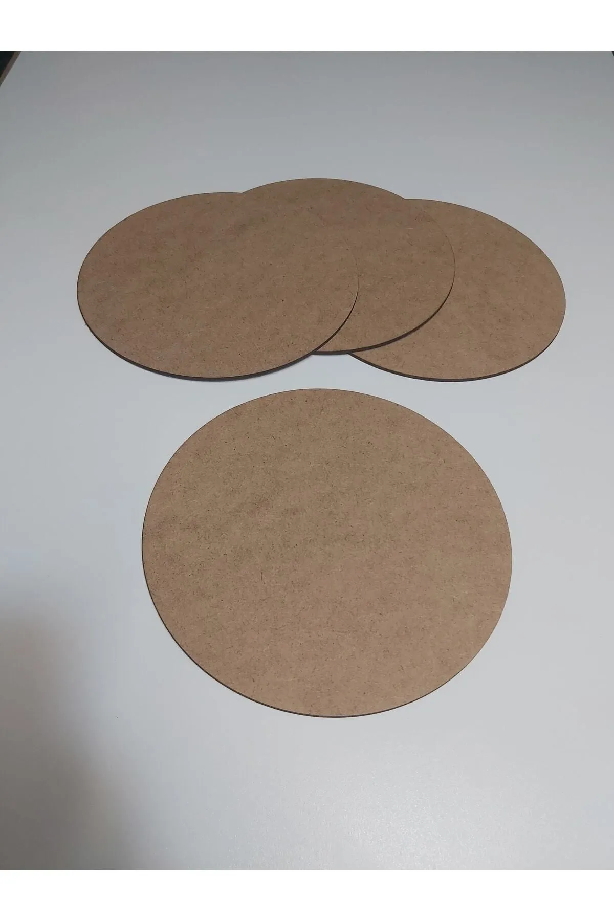Silay Hediyelik 22 Cm 12 Adet Ahşap Yuvarlak Supla Mdf 3mm