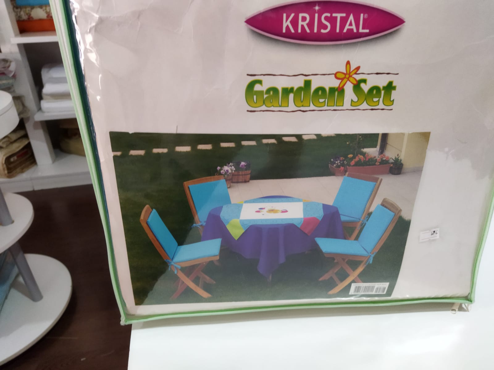TAÇ KRİSTAL BAHÇE SETİ (GARDEN SET) V7-LACİVERT-AÇIK MAVİ görsel 2