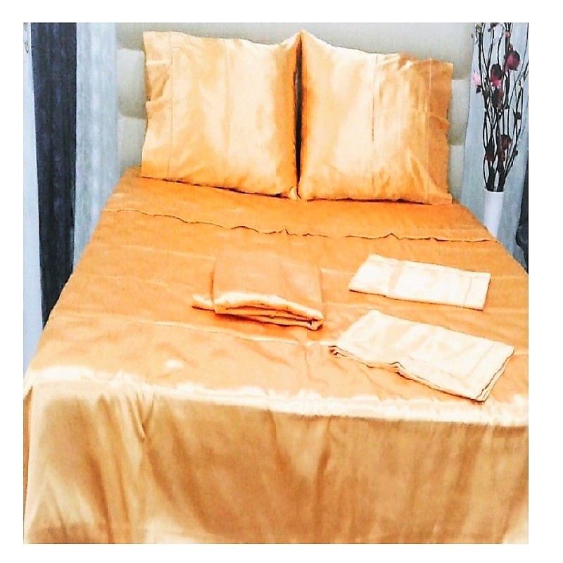 TAÇ MİCROPOLYESTER ÇİFT KİŞİLİK BASIC NEVRESİM TAKIMI-TURUNÇ