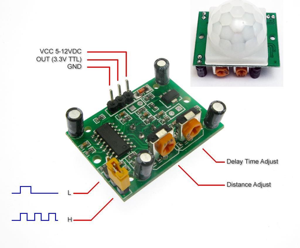 Robotikdevre HC-SR501 PIR ENSÖR MODÜLÜ