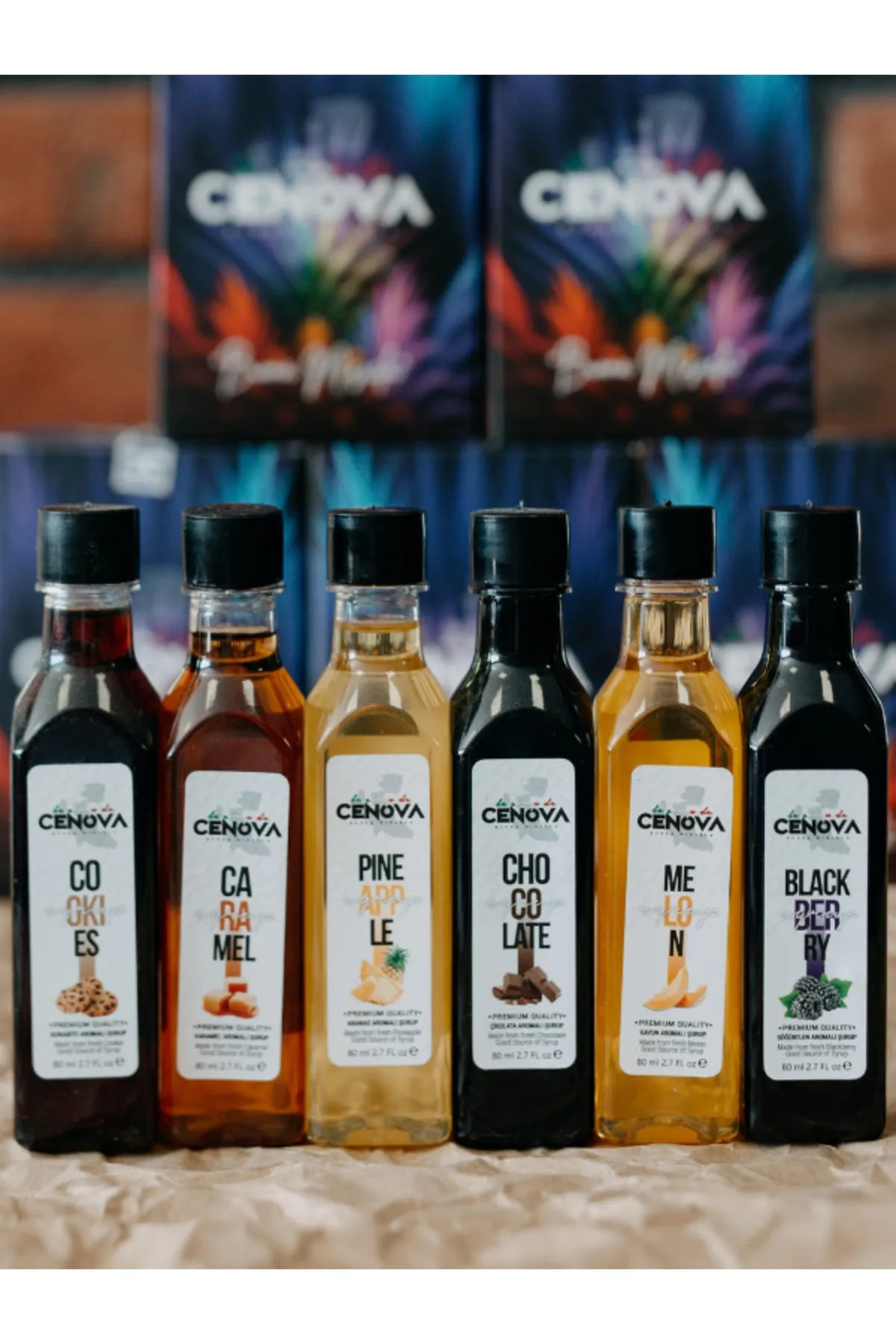 Cenova Kahve Kokteyl Şurubu Özel Seri Cn3 Tanışma Seti 80 gr 60 ml x 6 görsel 3