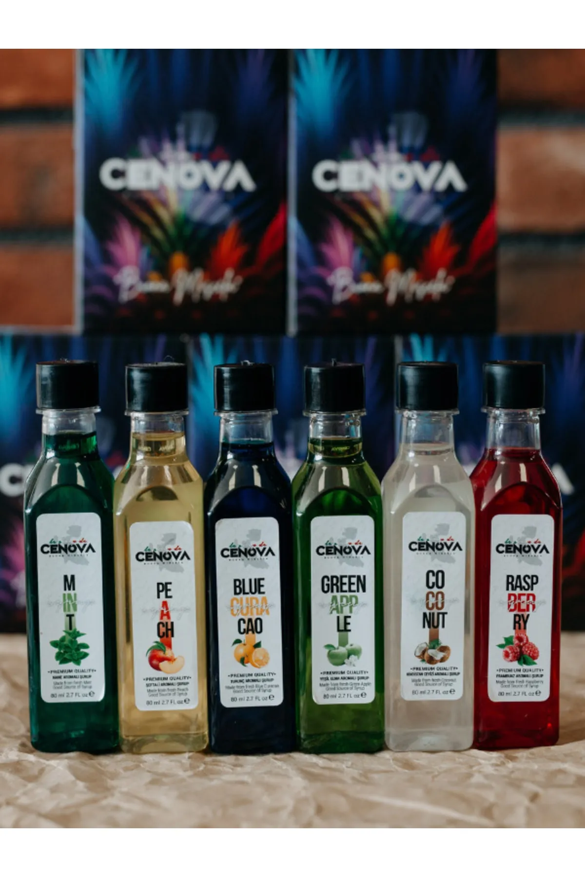 Cenova Kahve Kokteyl Şurubu Özel Seri Cn4 Tanışma Seti 80 gr 60 ml x 6 Adet görsel 2