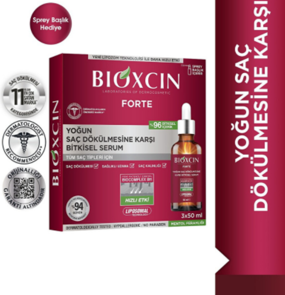RAVISSANT Bioxcin Forte Yoğun Saç Dökülmesine Karşı Bitkisel Serum 3x50ml