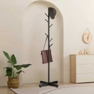 TRENDESK DESIGN Metal Siyah Ayaklı Askılık Portmanto Modern Elbise Askısı Konfeksiyon Askısı 1056-CN