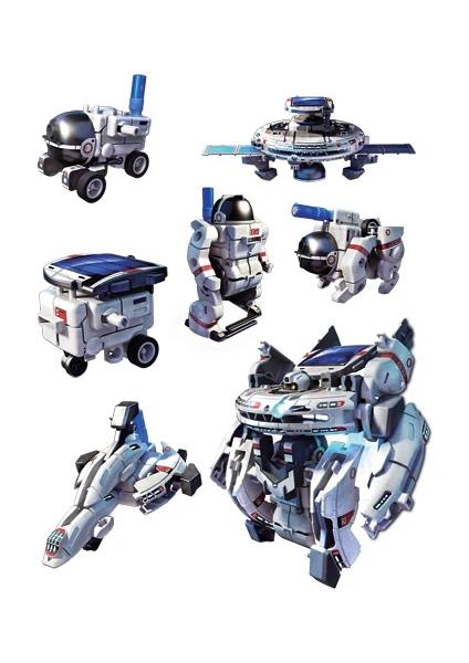 JUPİTER OYUNCAK Güneş Enerjili Robot Kurulum Seti 7X1 Eco-Space