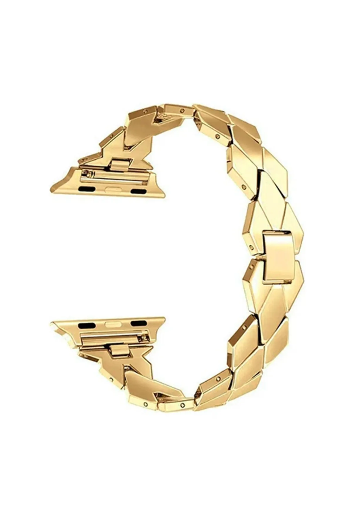 Markacase Apple Watch 1-2-3-4-5-6-7-8-9se 42-44-45-47-49 Mm Uyumlu Metal Hasır Kordon