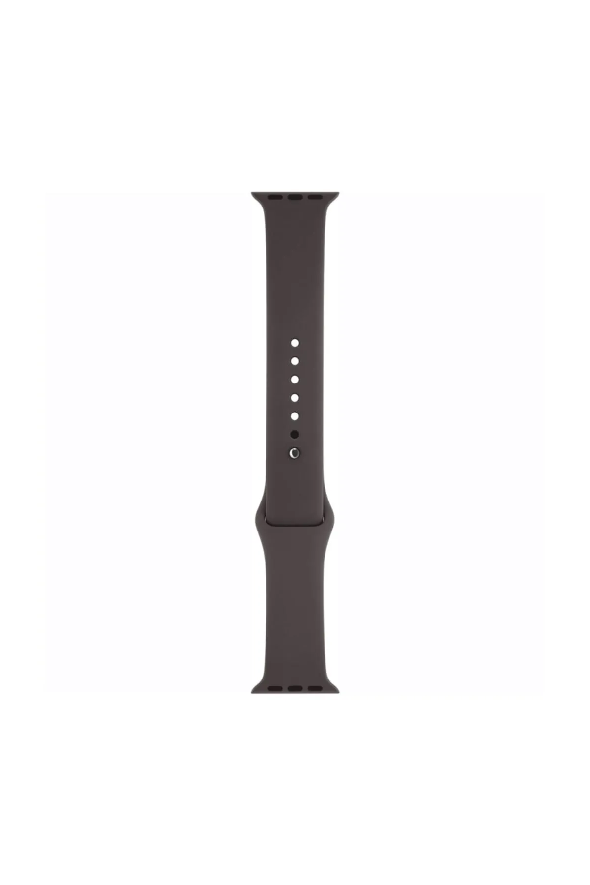Markacase Apple Watch Series 4 5 Için 44 mm Large Beden(m/l Sıze) Silikon Kordon Kahverengi