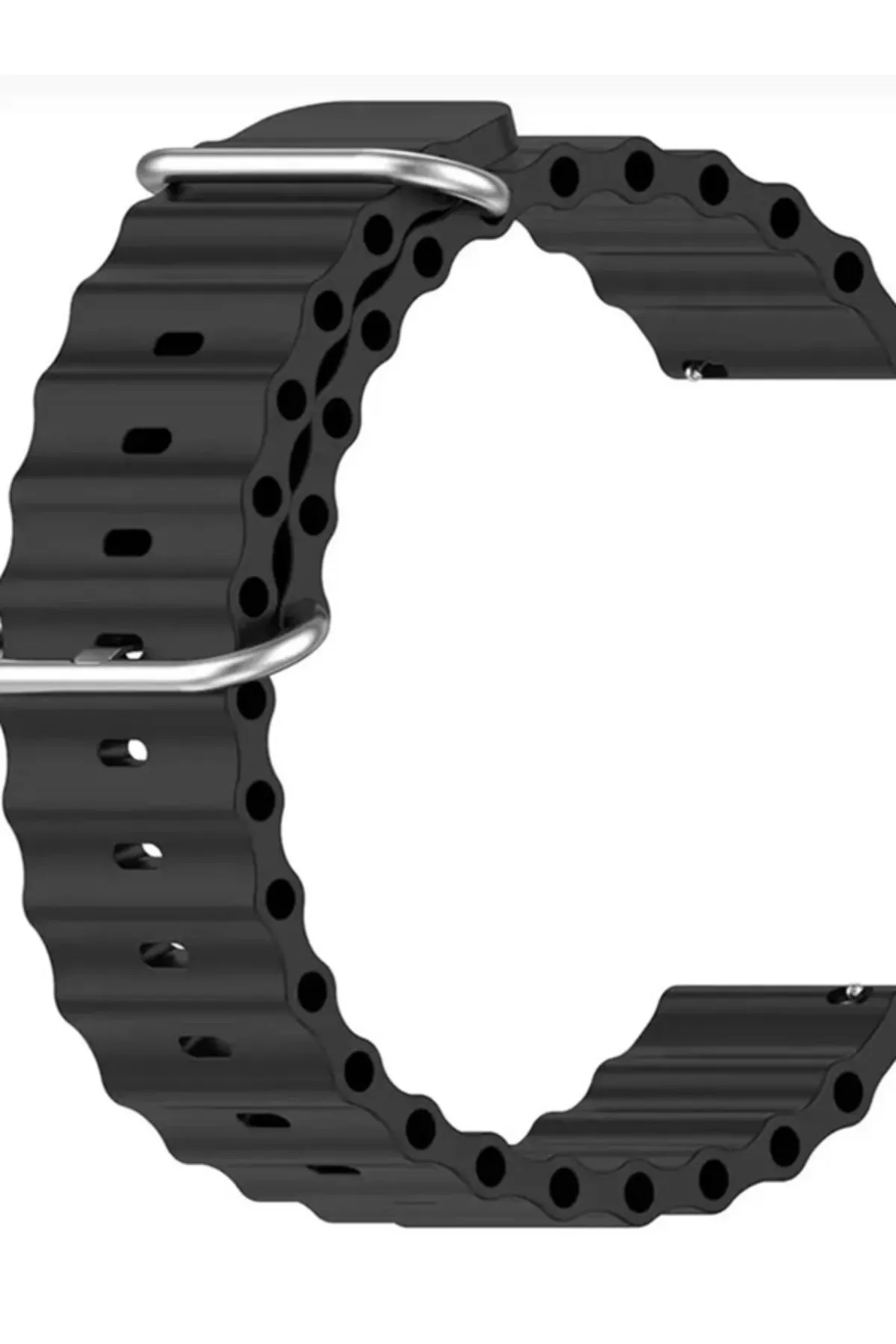 MarkaCase Samsung Galaxy Watch 3 45MM Için Ocean Loop Silikon Kordon 22MM görsel 4