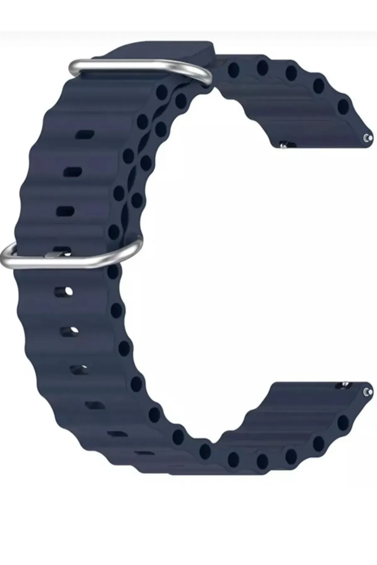 MarkaCase Samsung Galaxy Watch 3 45MM Için Ocean Loop Silikon Kordon 22MM görsel 2