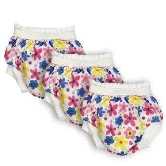 Mutlu Sepetim 3'lü Desenli Lüks Alıştırma Külodu No.1 10-15 Kg - Flowers
