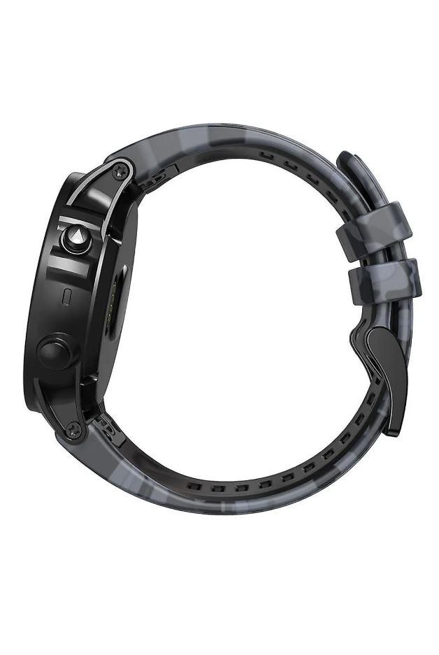 Markacase Garmin Quatix 5 (22MM) Kamuflaj Silikon Saat Kordonu görsel 4