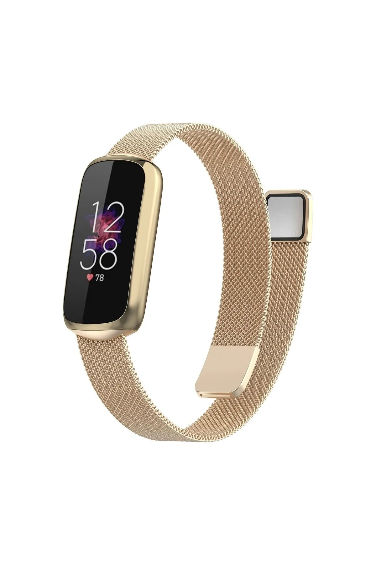 MarkaCase Fitbit Luxe Milanese Metal Manyetik Saat Kordonu
