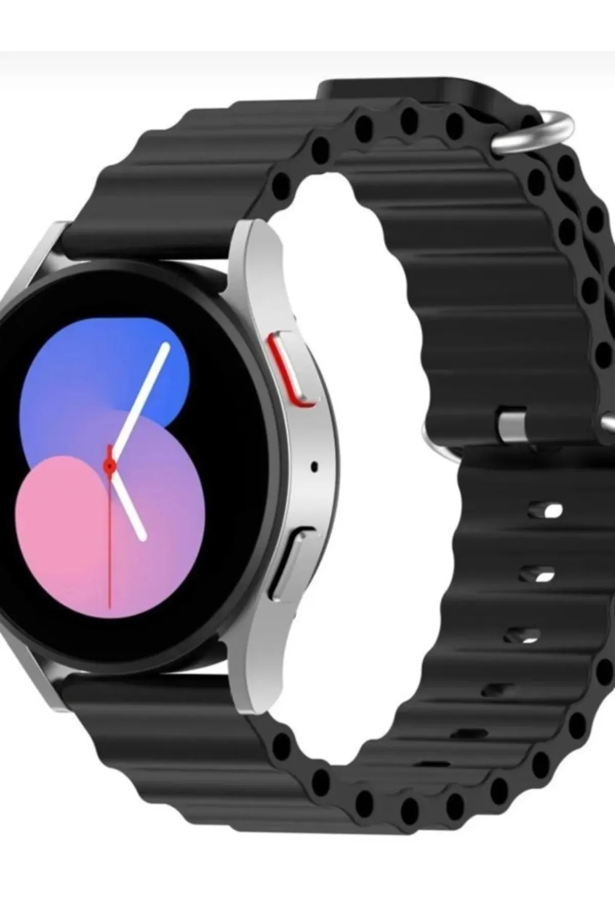 MarkaCase Samsung Galaxy Watch 46MM Için Ocean Loop Silikon Kordon 22MM