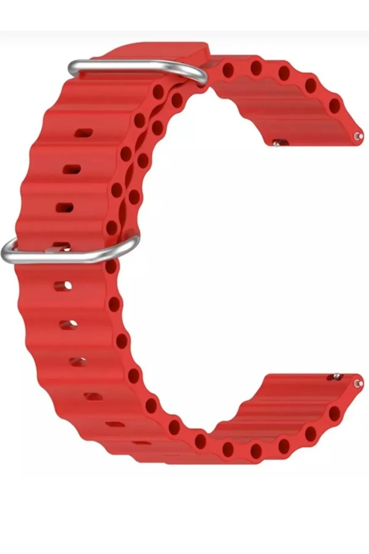 MarkaCase Samsung Galaxy Watch 46MM Için Ocean Loop Silikon Kordon 22MM görsel 2
