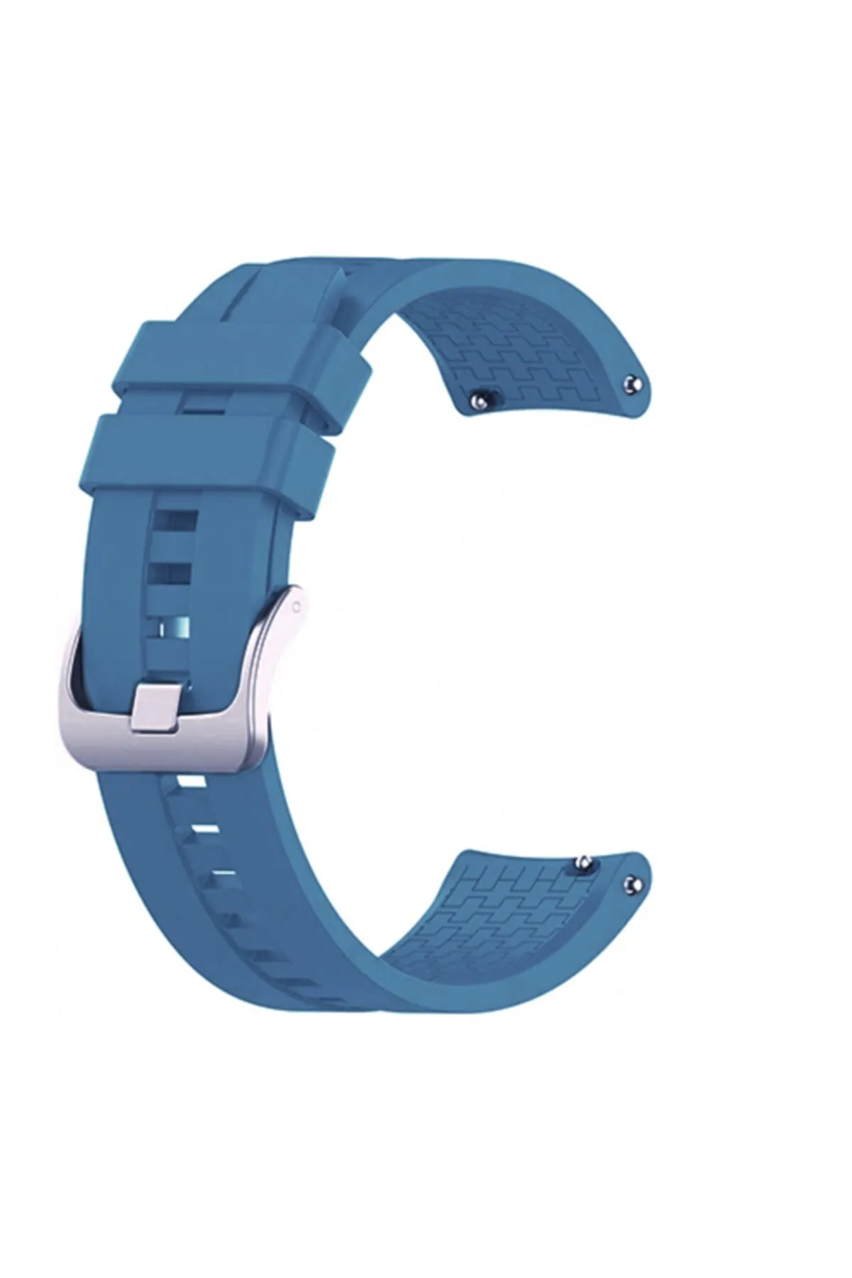 MarkaCase Fossil Watch Gen 6 Için Silikon Kordon Kayış Mavi