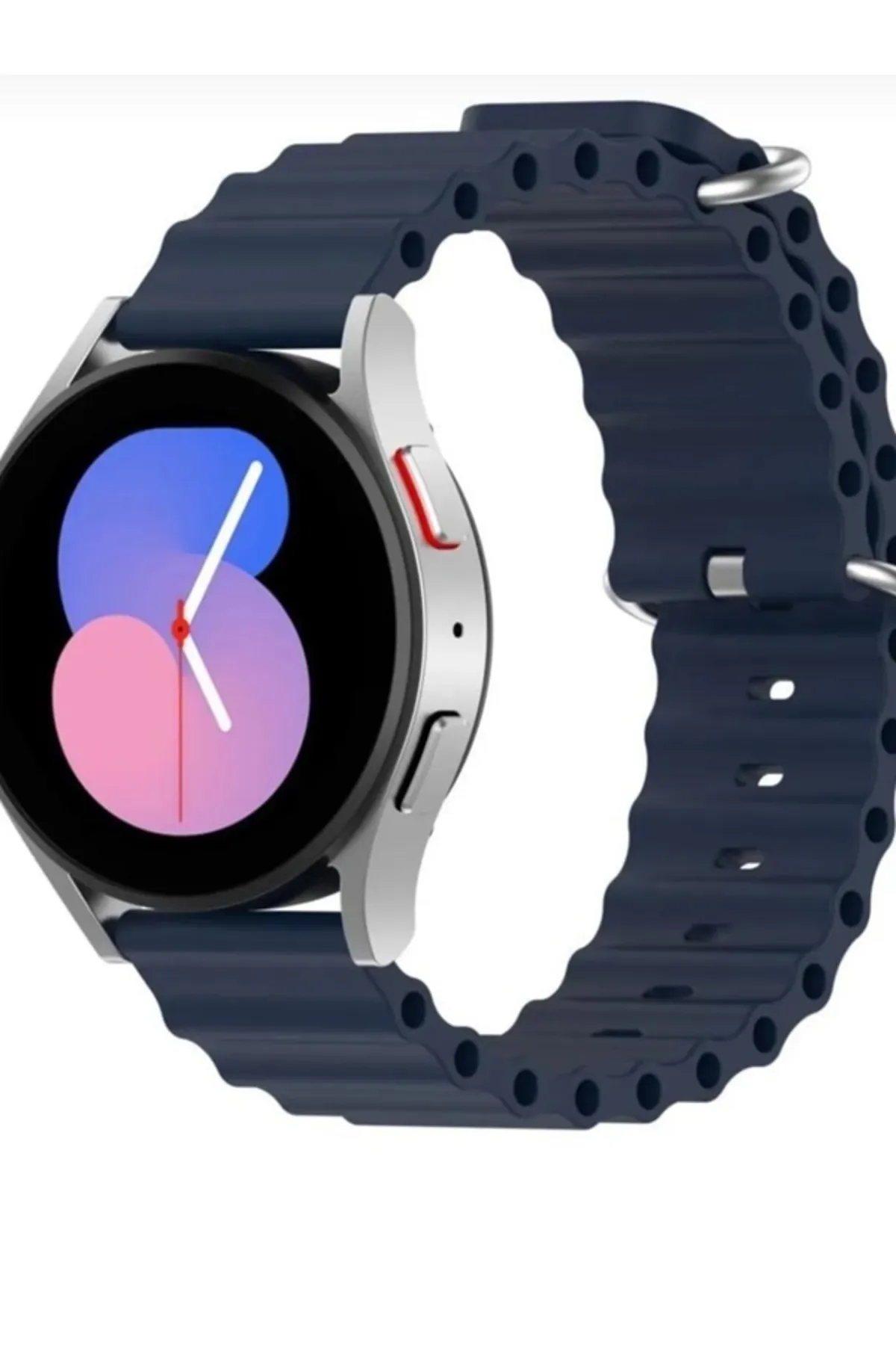 MarkaCase Samsung Galaxy Watch 46MM Için Ocean Loop Silikon Kordon 22MM