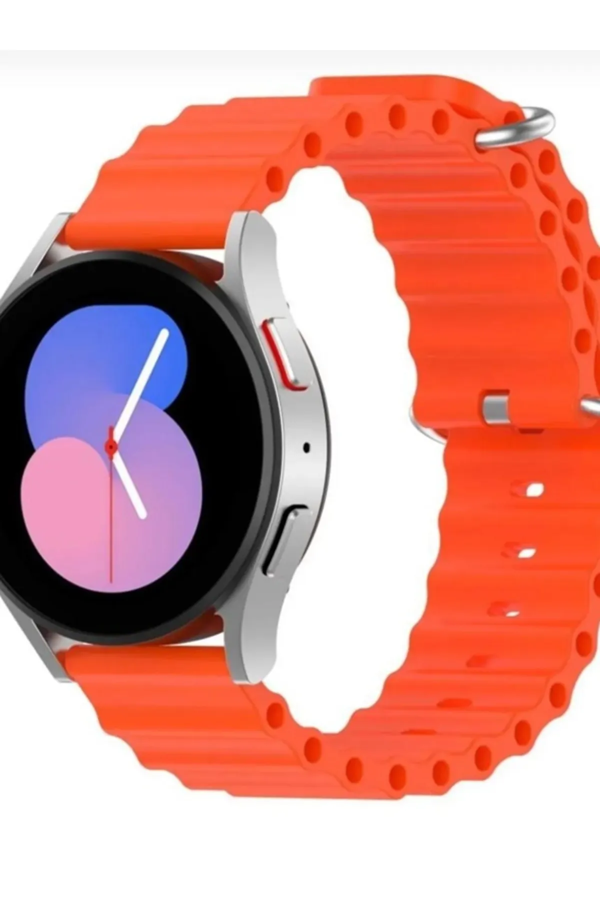 MarkaCase Samsung Galaxy Watch 46MM Için Ocean Loop Silikon Kordon 22MM