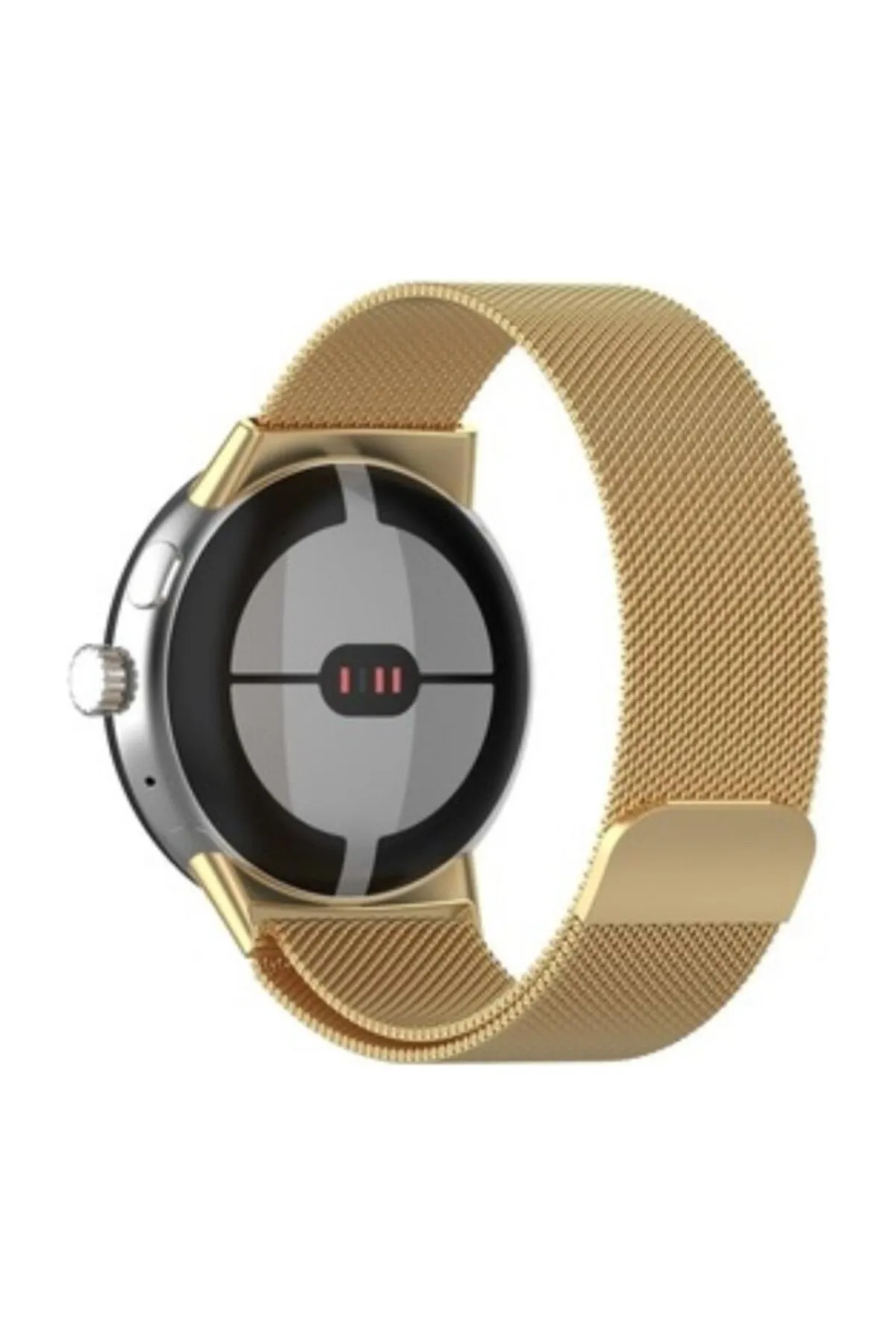MarkaCase Google Pixel Watch Için Milanese Paslanmaz Çelik Metal Saat Kordonu görsel 2