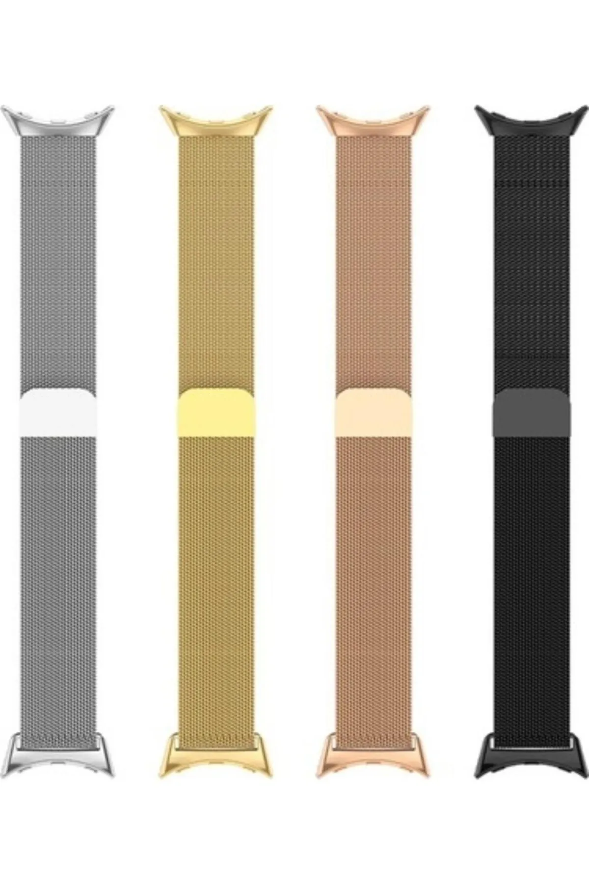 MarkaCase Google Pixel Watch Için Milanese Paslanmaz Çelik Metal Saat Kordonu görsel 5