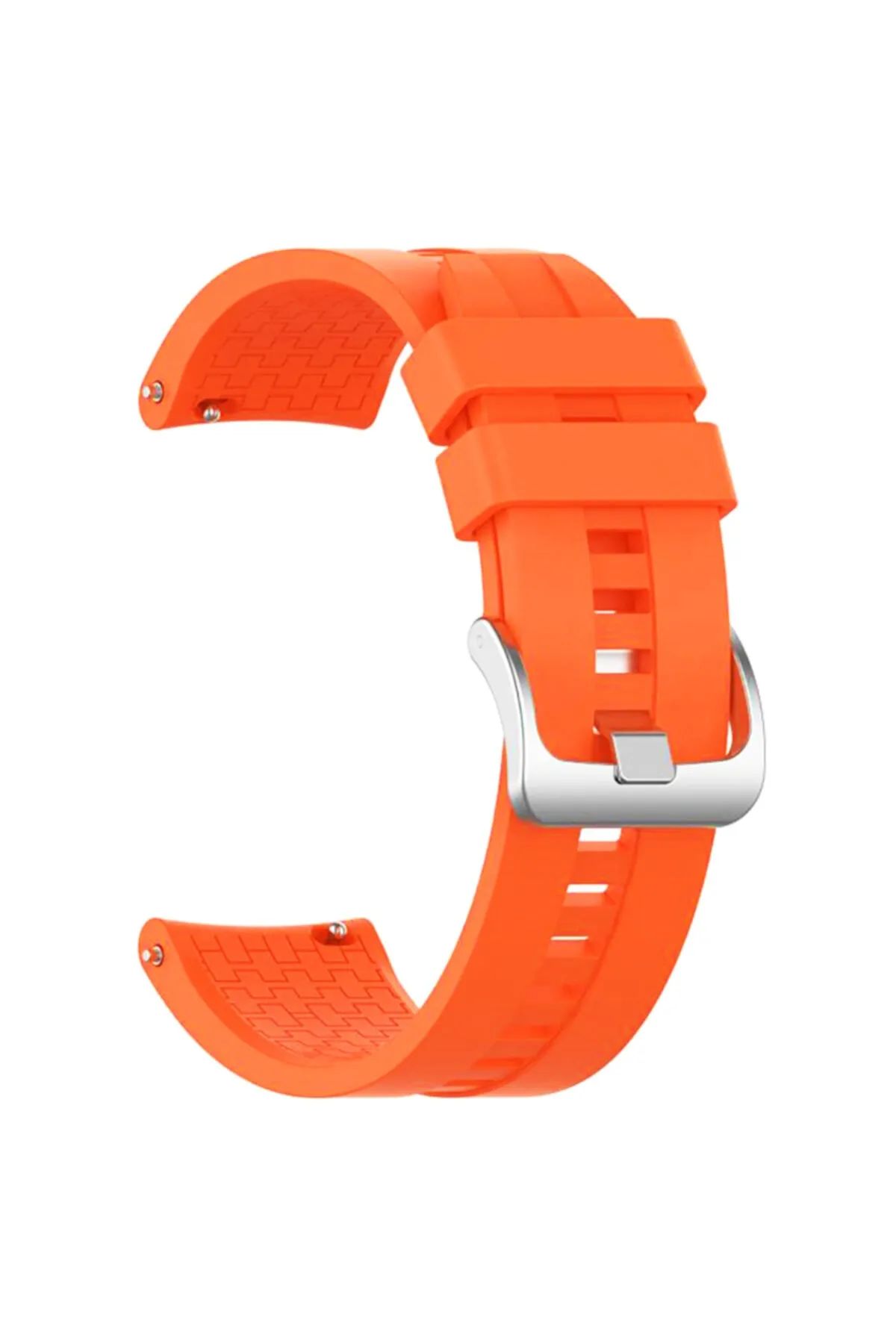 MarkaCase Fossil Watch Gen 6 Için Silikon Kordon Kayış Turuncu görsel 2