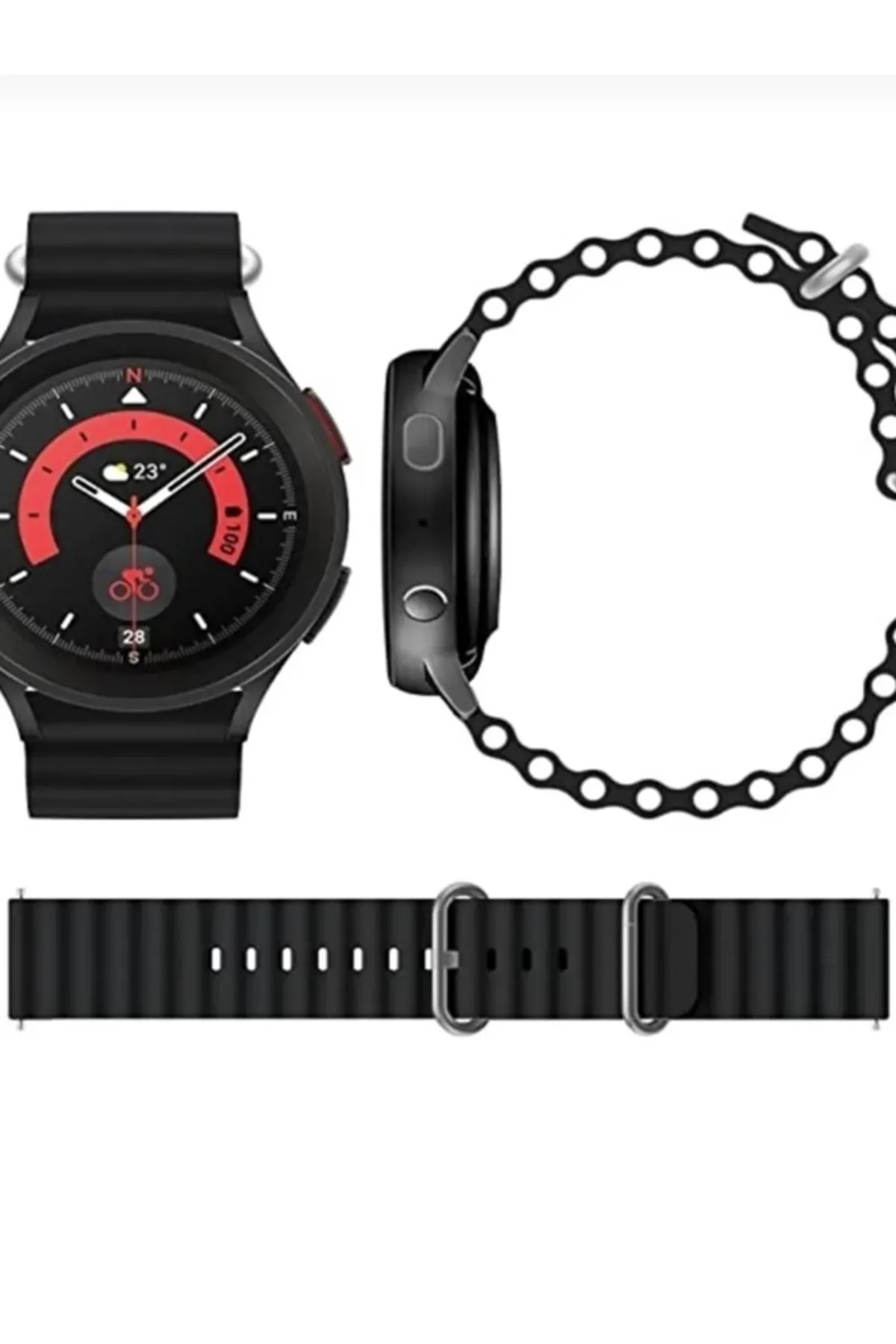 MarkaCase Huawei Watch Gt 2 46MM Için Ocean Loop Silikon Kordon (22MM) görsel 3