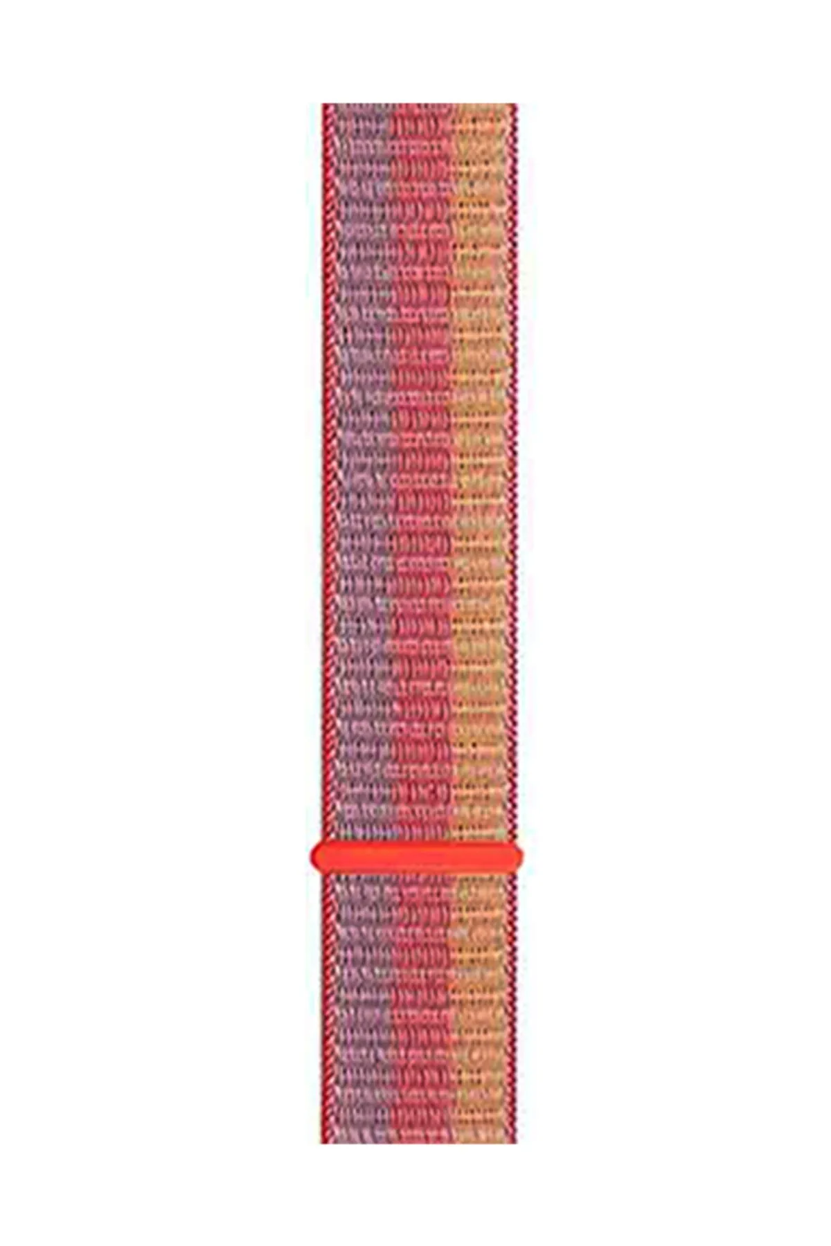MarkaCase Fossil Watch Gen 6 Için Dokuma Kordon Kırmızı Çizgili