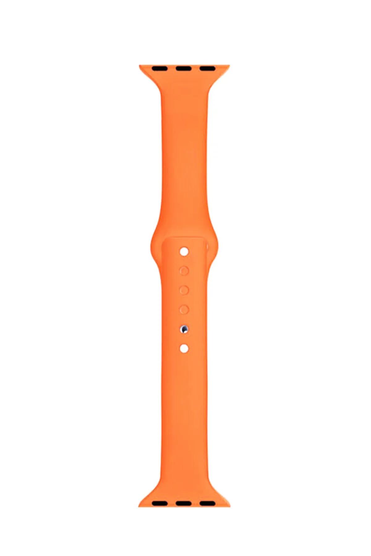 MarkaCase  Apple Watch Seri 4 5 6 Için 40 Mm Slim Silikon Kordon Turuncu