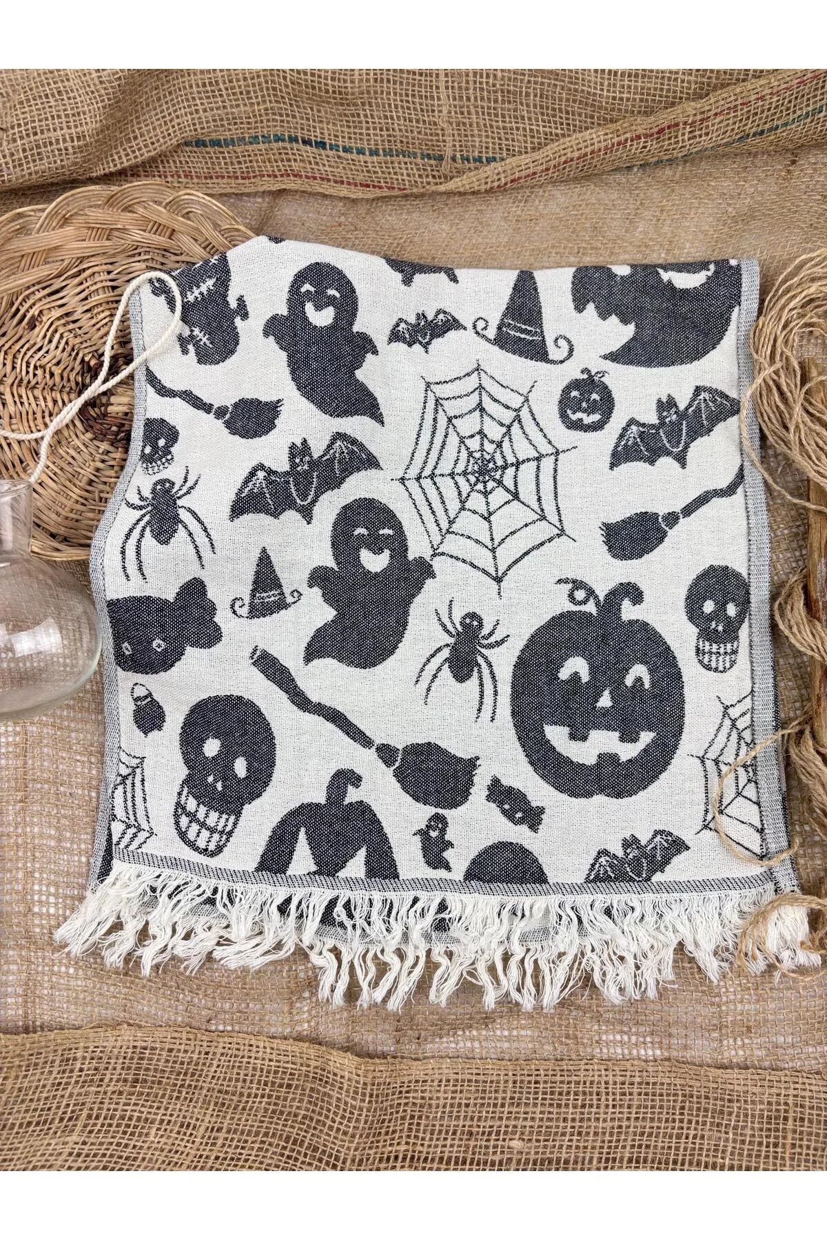 Buldan Concept Tea towel halloween peşkir - Siyah 45*80 görsel 2