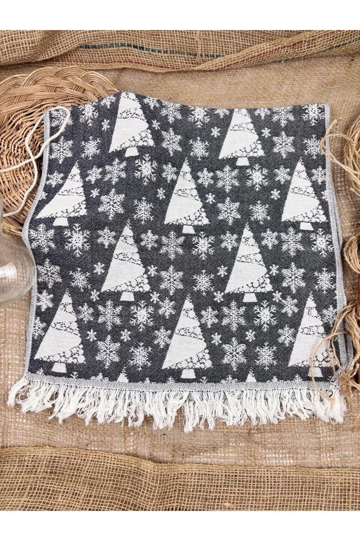 Buldan Concept Tea towel xmass peşkir - Siyah 45*80