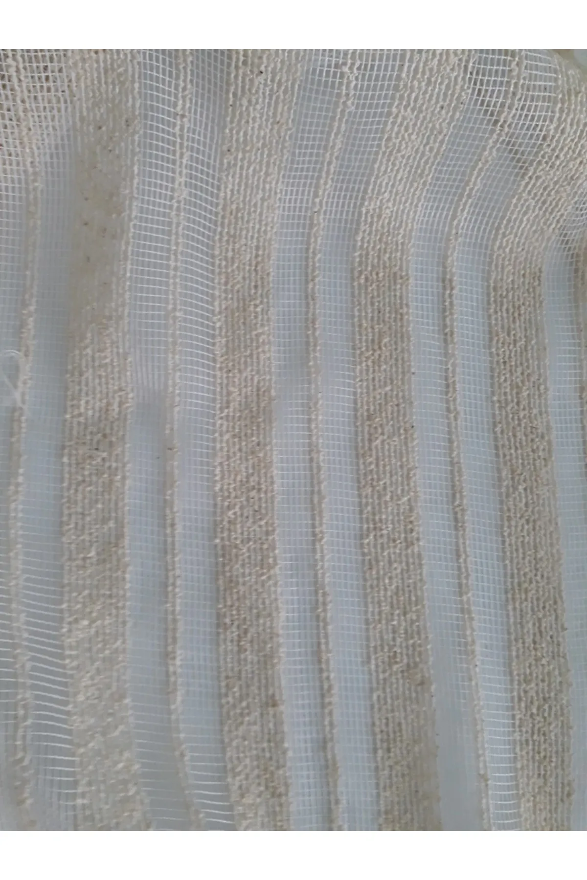 Buldan Concept Buldan Çizgili Tül Perde 220x200 cm görsel 6