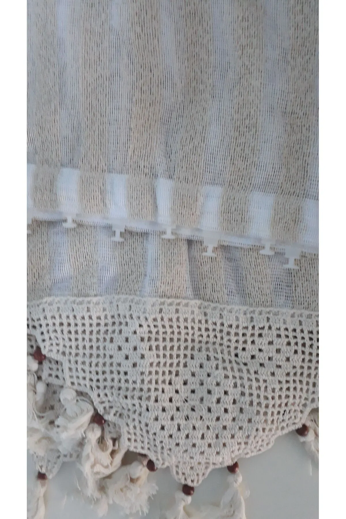 Buldan Concept Buldan Çizgili Tül Perde 220x200 cm görsel 7