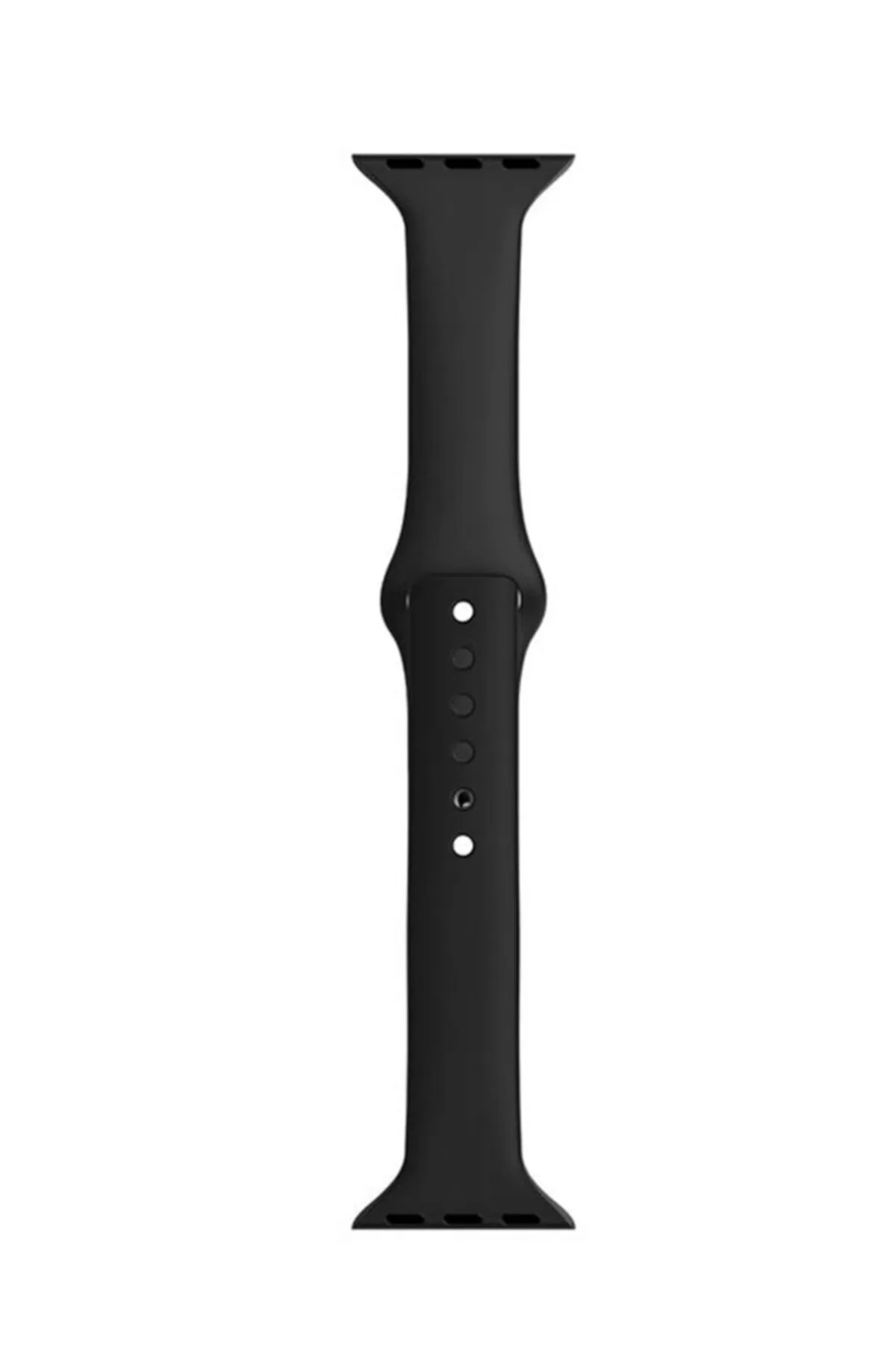 MarkaCase Apple Watch Seri 4 5 6 Için 40 Mm Slim Silikon Kordon Siyah