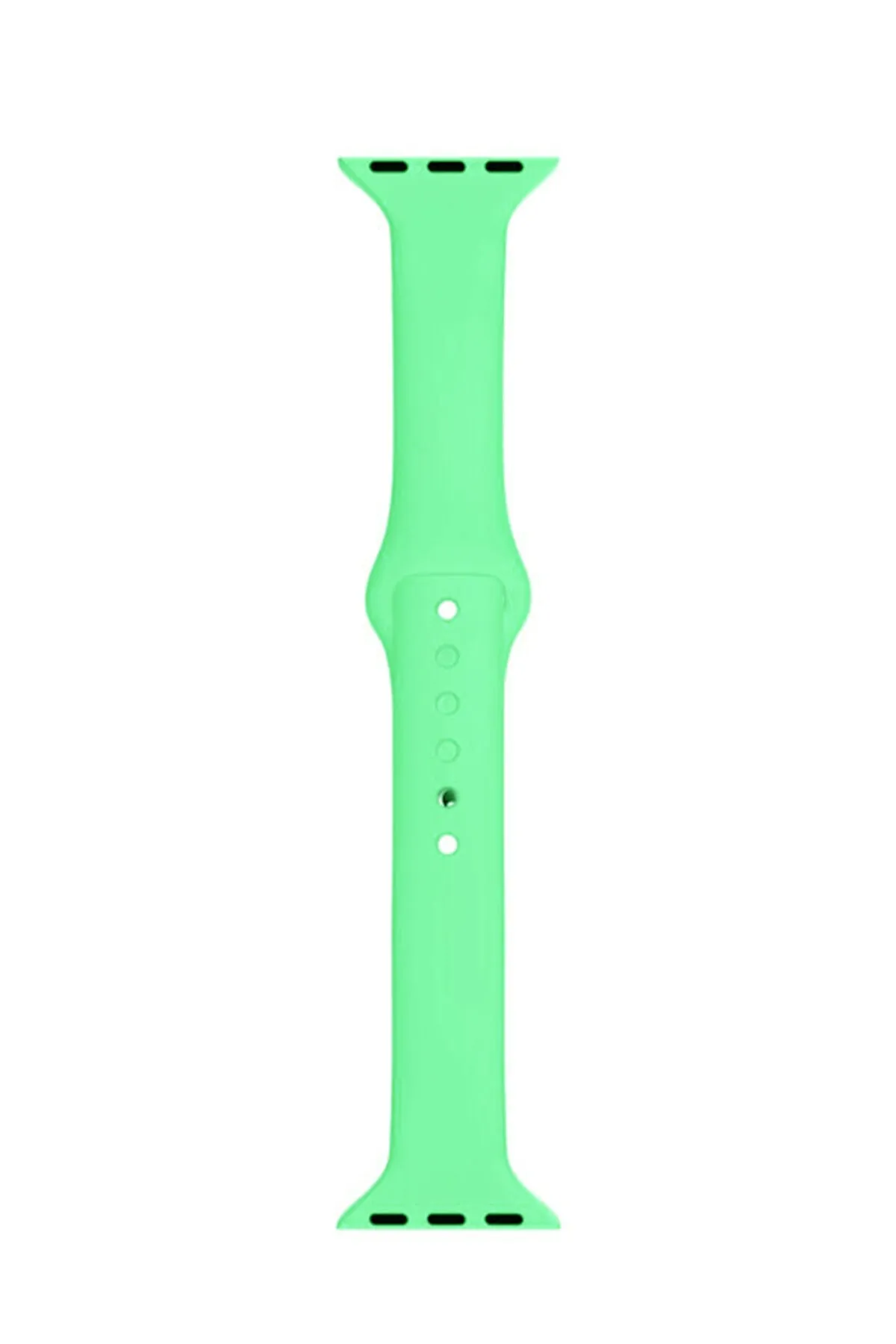 MarkaCase Apple Watch Seri 4 5 6 Için 40 Mm Slim Silikon Kordon Marine Green