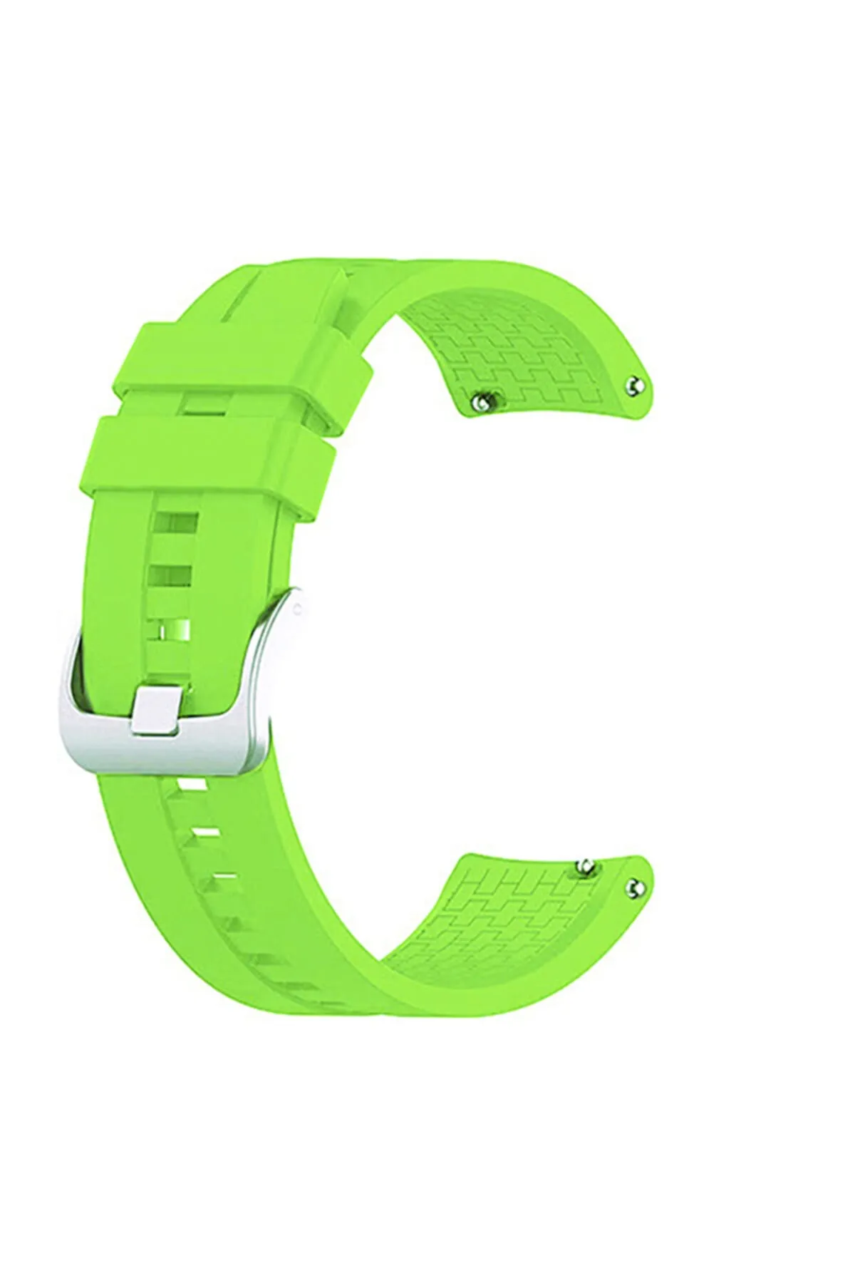 MarkaCase Fossil Watch Gen 6 Için Uyumlu Silikon Kordon Kayış Fıstık Yeşili