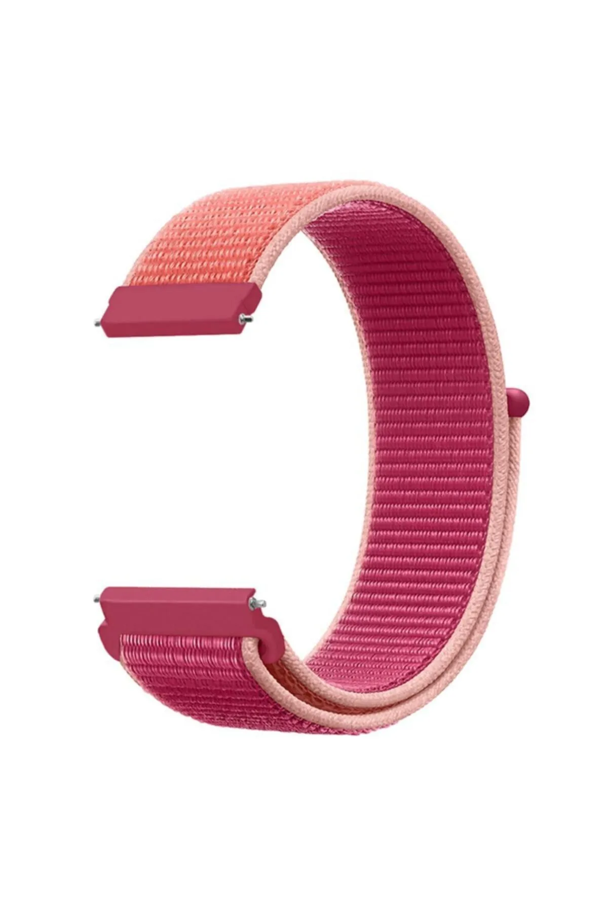 MarkaCase Fossil Watch Gen 6 Uyumlu Dokuma Kordon Pomegranate