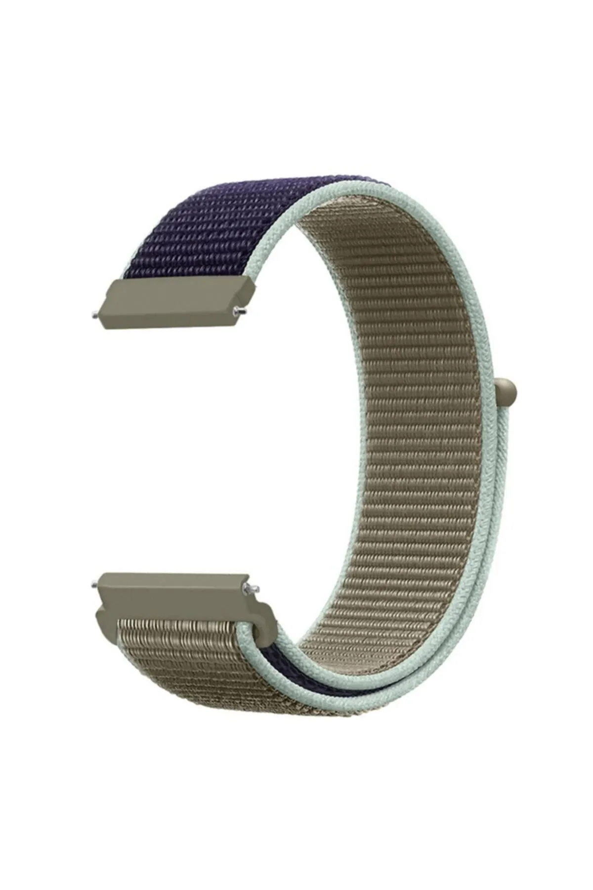 MarkaCase Fossil Watch Gen 6 Uyumlu Dokuma Kordon Khaki(uçuk Haki)