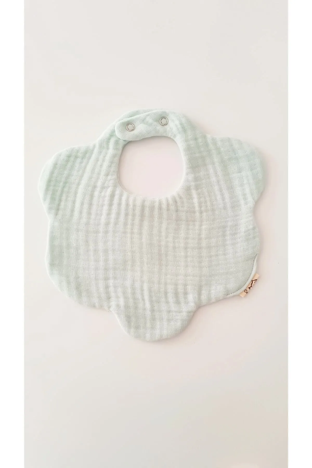 O&G Collection 4'lü %100 Pamuklu Organik Soft Renk 8 Katlı Müslin Bebek Önlük / Salya Önlüğü / Nikel Free Çıtçıt görsel 3