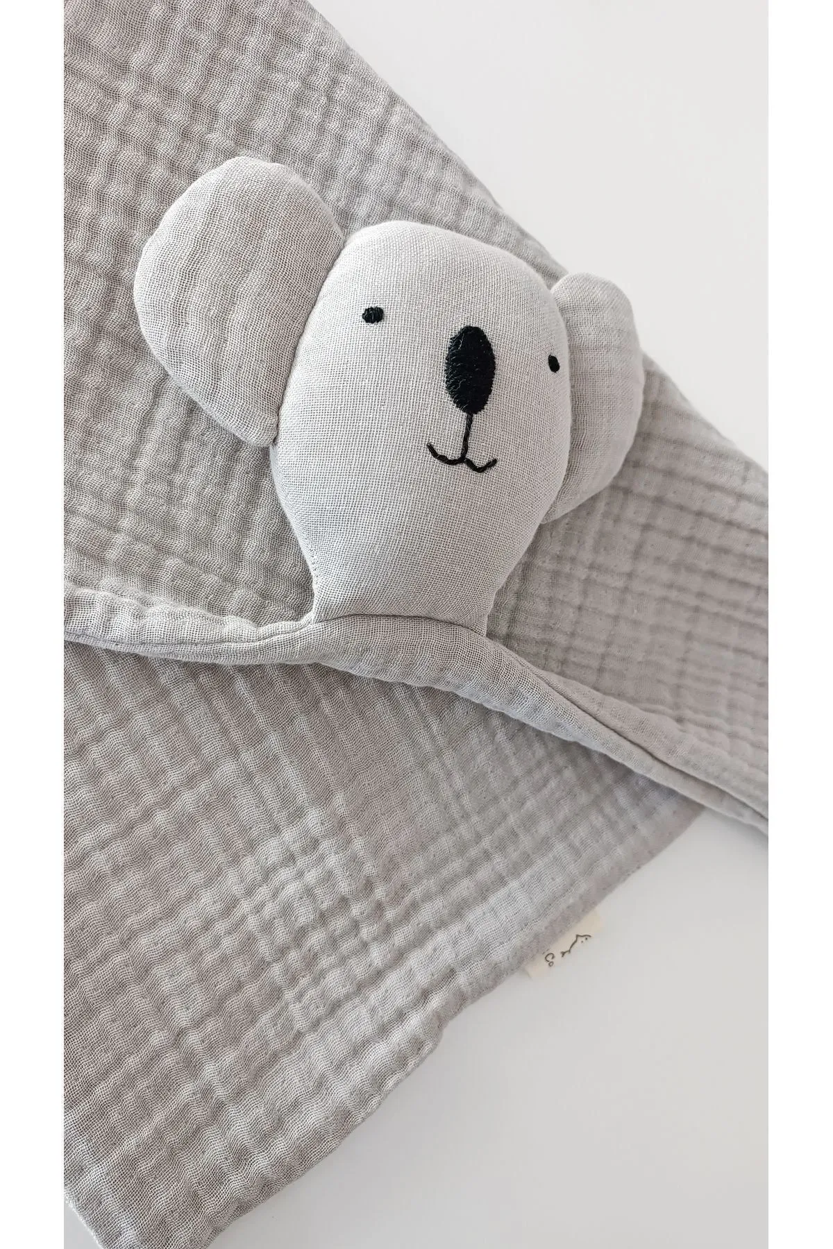 O&G Collection Sevimli Koala %100 Pamuklu Organik 8 Katlı Müslin Uyku Arkadaşı Bebek / Çocuk görsel 3