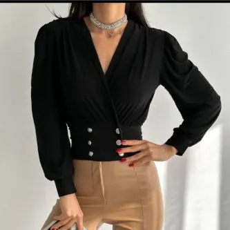 GButik's DÜĞMELİ VANESSA BLUZ